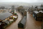 Floodwater rises as the River Calder bursts its banks in the Calder Valley town of Mytholmroyd on December 26, 2015. Photo credit: www.ibtimes.co.uk
