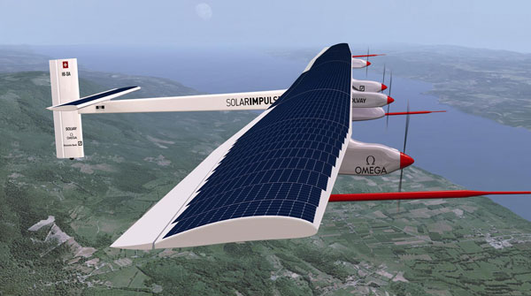 The Solar Impulse in flight