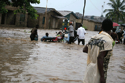 Flooding at Agege in Lagos a couple of years ago. According to the CCaR-Lagos, flooding in Lagos is a city-wide phenomenon
