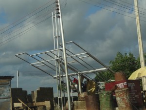 Solar platforms at Waru
