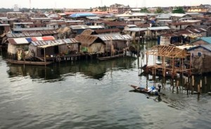 A riverside community in Nigeria, where government is seeking to access the Adaptation Fund
