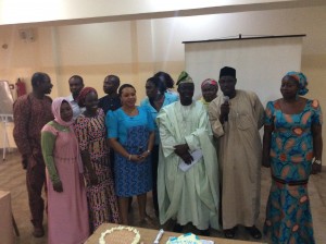 ICCC members and CCD staffers with Dr. Adejuwon