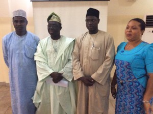 Dr. Adejuwon with members of staff at the CCD