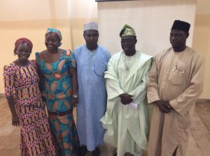 Dr. Adejuwon with members of staff at the CCD