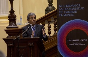 Peru’s environment minister and president of COP 20, Manuel Pulgar-Vidal,  Photo credit: COP20 Peru