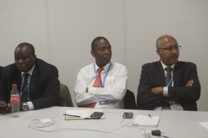 Nagmeldin G. Elhassan, the Chair of the African Group of Negotiators (right)