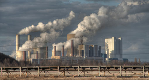 GHG emission: A coal-fired power plant