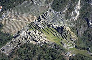 Machu Picchu ruins from the top of Huanya Picchu. Photo credit: pcug.org.au