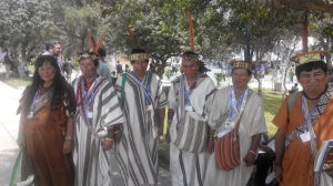 Amazonian indigenous people at COP20 in Lima