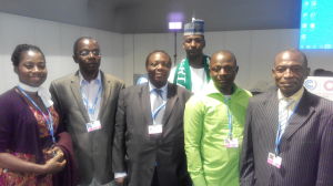 Left to right: Dr Erimma Gloria Orie, Kayode Fagbemi, Prof Adeniyi Osuntogun, Dr Nasiru Idris, Prof Ayuba Kuje (Nasarawa State University, Keffi) and Prof Mohammed Balarabe (Ahmadu Bello University, Zaria) 