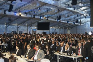 Delegates at the opening session