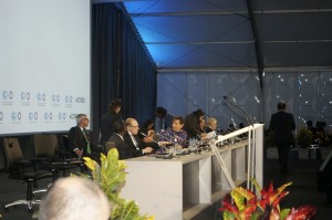 Guests on the high table