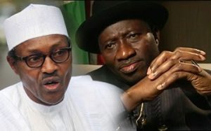 President Goodluck Jonathan (right) and General Muhammad Buhari will contest the 2015 presidential elections. Photo credit: naijagists.com