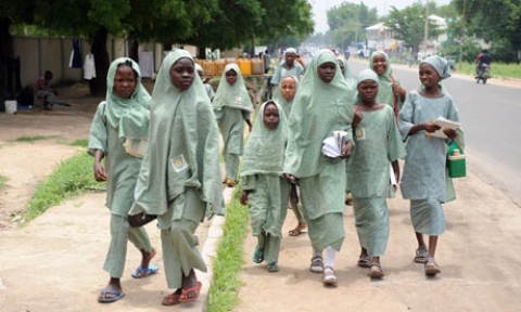 School children in Borno State, Nigeria. Photo credit: premiumtimesng.com