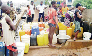 In the face of dwindling supply, demand for water is steadily on the rise. Photo credit: vanguardngr.com
