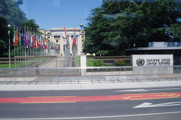 The UN Palais des Nations, Geneva.