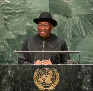 President Goodluck Jonathan at the UN. Photo credit: csdevnet.org
