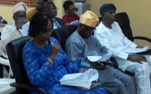 NITP Fellows at the forum: Mrs Catherine George (left), Bunmi Adeyeye and Makinde Ogunleye