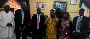 Committee members: rom left: Hakeem Olatunji Badejo (chairman), Michael Simire, Toba Oyebanji, Hakeem Roy-Larinde, Mrs Claudia Akinyemi (secretary) and Bisi Adedire.