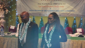 Dr Femi Olomola with wife, Mrs Kunbi Olomola