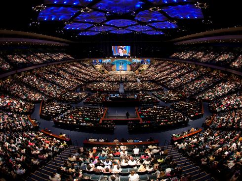 Joel Osteen's Lakewood Church in Houston, Texas. One of the nation's largest Protestant churches. Photo credit: content.usatoday.com