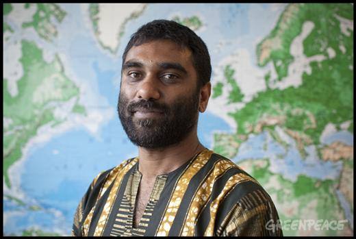 Kumi Naidoo. head of Greenpeace