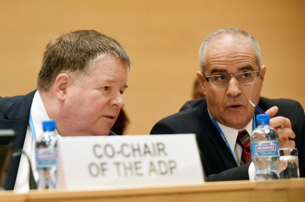 Co-Chairs Ahmed Djoghlaf (right) and Daniel Reifsnyder. Photo credit: www.npr.org
