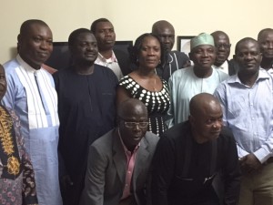 A group photograph of GOCOP members with the presidential spokesment
