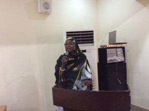 The MC: Hajia Dr Amina Salihu of Oyster Consulting
