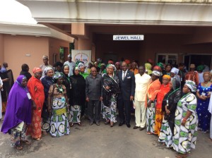 Group photo with internally displaced women