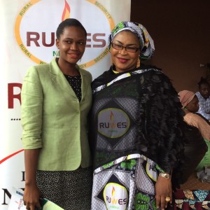 Mrs Abubakar with Chinonye Obionwu (Gender and Developmental Research Group)