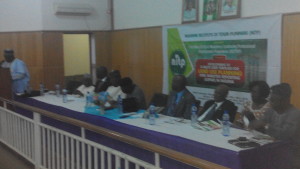 The high table at the official opening