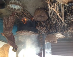 Smoking fresh fish at SagboKodji Island