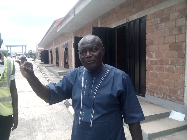 Boniface Ortese of SEMA at the Makurdi International Market IDP camp