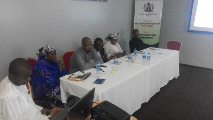 DMO officials at the workshop
