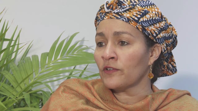 Nigeria's Environment Minister, Mrs Amina Mohammed. Photo credit: i.vimeocdn.com