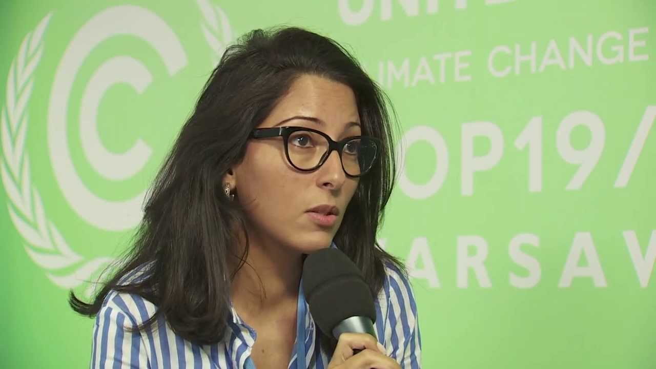 Hoda Baraka, Global Communications Manager for 350.org. Photo credit: youtube.com