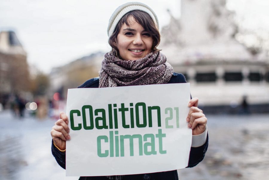 Juliette Rousseau, coordinator of the Coalition Climat 21. Photo credit: www.humanite.fr 