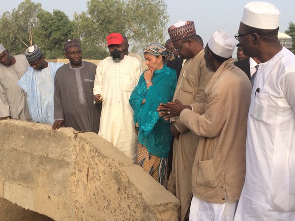 Inspecting the Sharada industrial pollution site in Kano