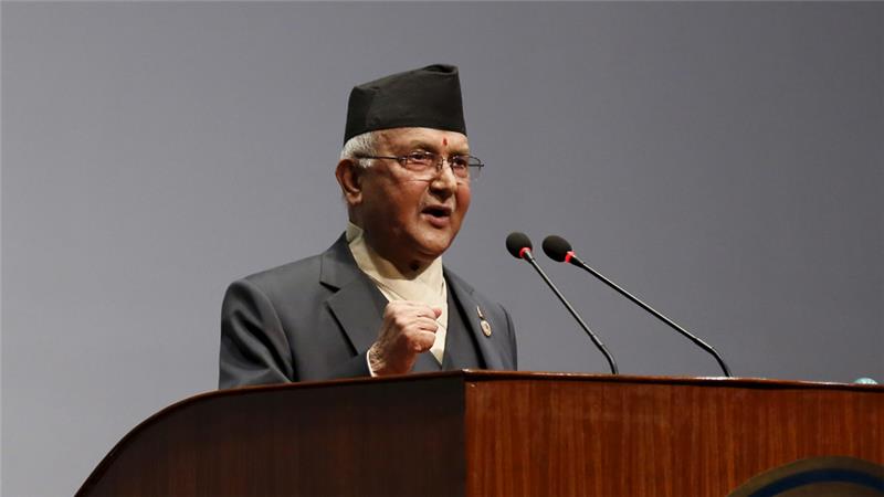 Khadga Prasad Oli, prime minister of Nepal