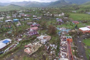 The cyclone caused widespread damage around the town of Rakiraki in Fiji's Ra Province.