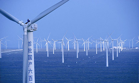The Dabancheng wind farm in China's Xinjiang province