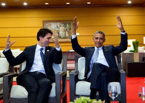 nited States President Barack Obama (right) and Canadian Prime Minister Justin Trudeau. Photo credit: wikipedia.org