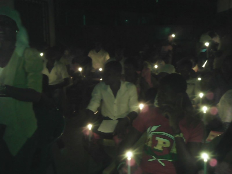 Earth Hour celebration in Lome, Togo