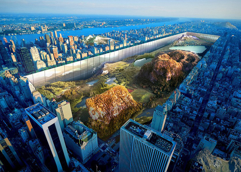 New York Horizon envisions a sunken Central Park wrapped with a mixed-use megastructure