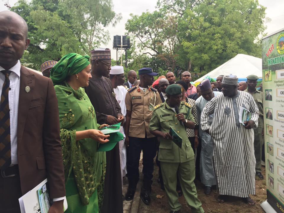 A Park official making a presentation