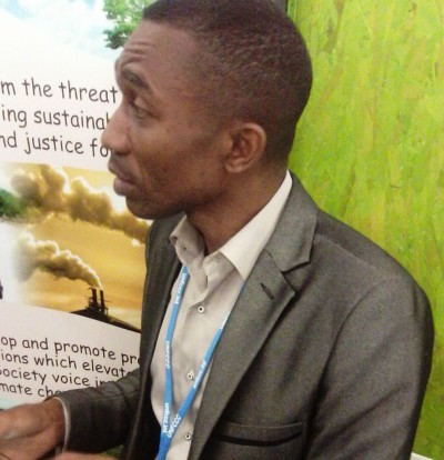 Sam Ogallah of the Pan African Climate Justice Alliance (PACJA)