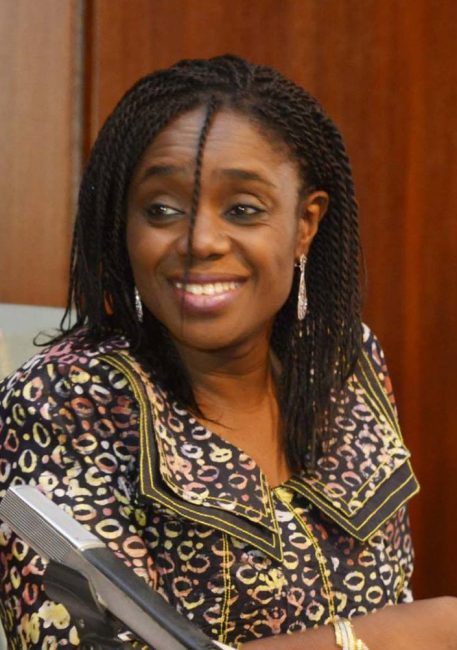 Minister of Finance, Mrs. Kemi Adeosun. She says a sum of N350 billion capital votes will be released immediately into the system 