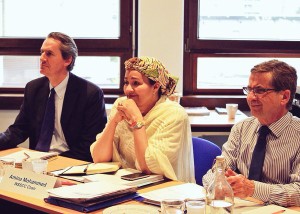 Amina J. Mohammed, the new Water Supply and Sanitation Collaborative Council (WSSCC) chair takes her seat