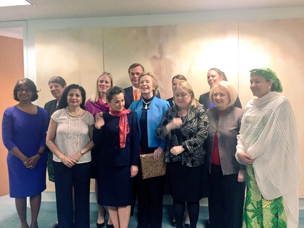 Amina Mohammed (right) formally Inducted as a member of Troika+ of Women Leaders on Gender & Climate Change